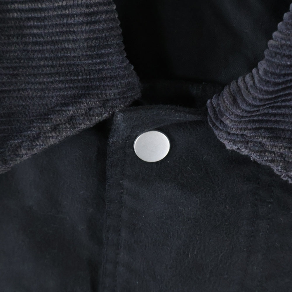 ANCELLM(アンセルム) 25AW MOLESKIN WORK JACKET ANC-JK64 モールスキン ダメージ加工 ワークジャケット ブラック