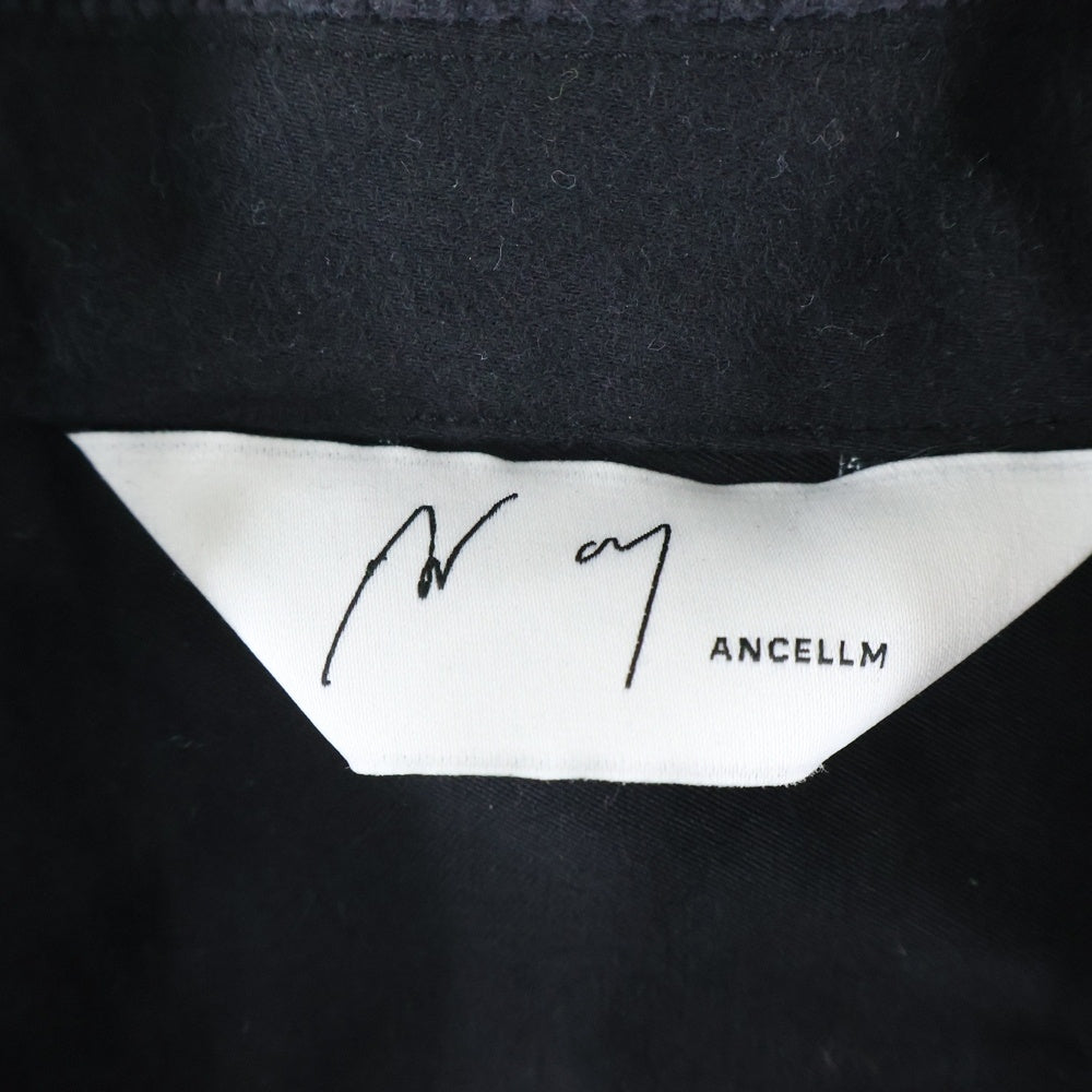 ANCELLM(アンセルム) 25AW MOLESKIN WORK JACKET ANC-JK64 モールスキン ダメージ加工 ワークジャケット ブラック