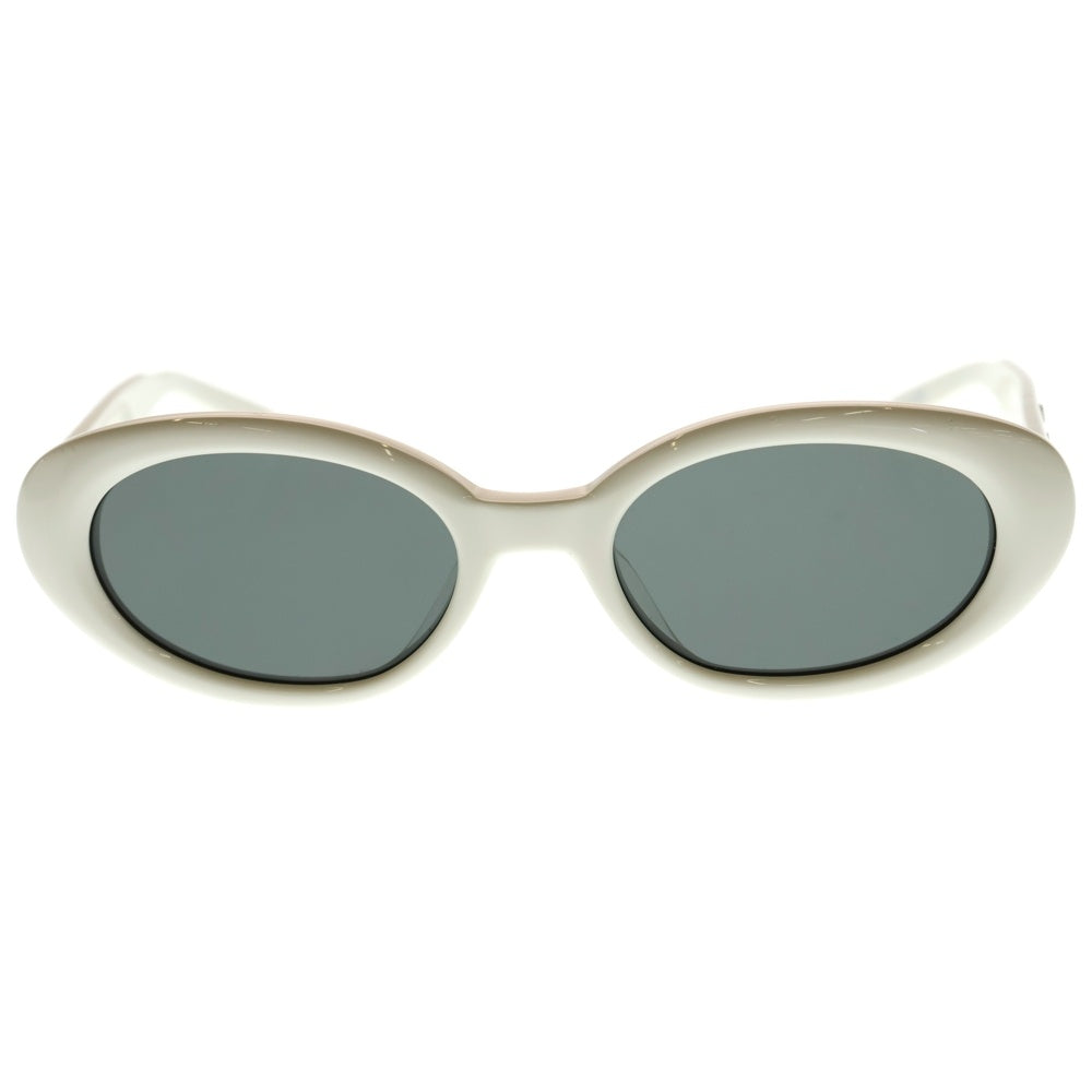 GENTLE MONSTER(ジェントルモンスター) ×Maison Margiela MM107 メゾンマルジェラ オーバルシェイプ カラーレンズサングラス 眼鏡 ホワイト