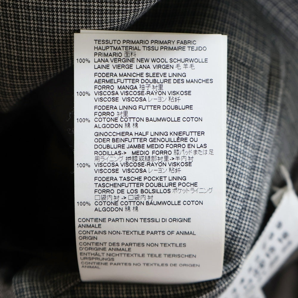 Maison Margiela 14(メゾンマルジェラ) 18SS バージンウール 2Bジャケット カットオフパンツ セットアップ グレー S50FT0063