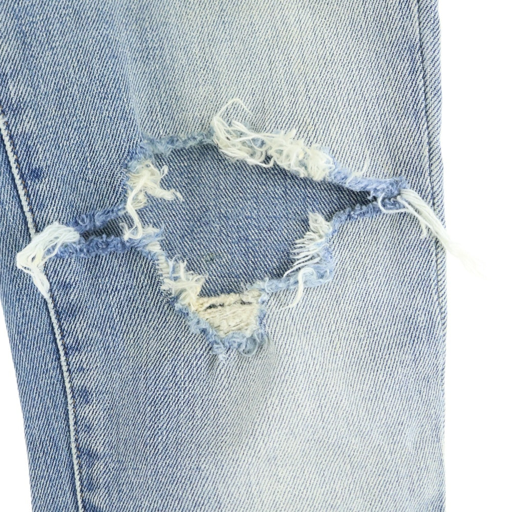 SAINT LAURENT PARIS(サンローランパリ) 16SS ダメージ加工 ニークラッシュデニムパンツ レディース 412203 Y477K インディゴ