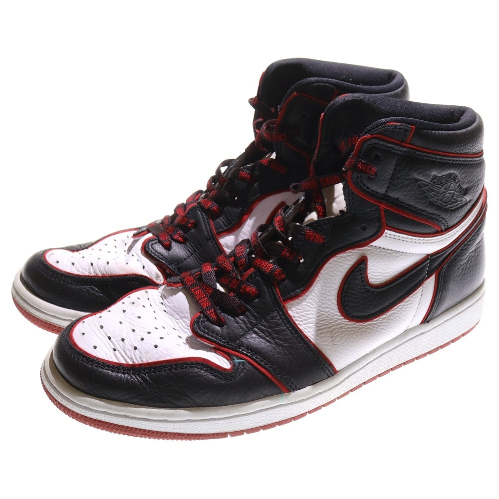 NIKE(ナイキ) AIR JORDAN1 HIGH OG BLOOD LINE 555088-062 エアジョーダン1 ハイカットスニーカー ブラッドライン ブラック/レッド US10/28cm