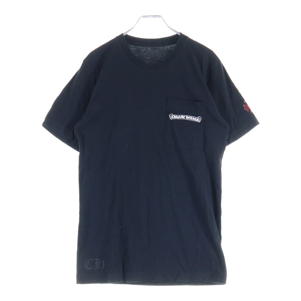 CHROME HEARTS(クロムハーツ) NYC Banner S/S Tee バックスクロールラベルプリント クルーネック 半袖Tシャツ ブラック