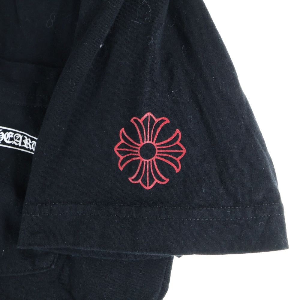 CHROME HEARTS(クロムハーツ) NYC Banner S/S Tee バックスクロールラベルプリント クルーネック 半袖Tシャツ ブラック