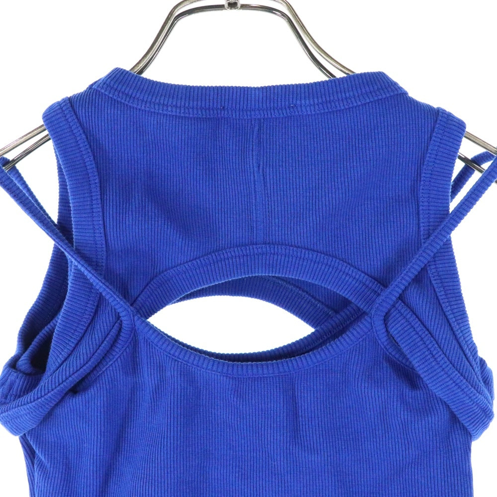 OFF-WHITE(オフホワイト) SLEEVELESS TOP WITH PRINT OWAD237F23JER001 スリーブレストップ ノースリーブ カットソー ブルー