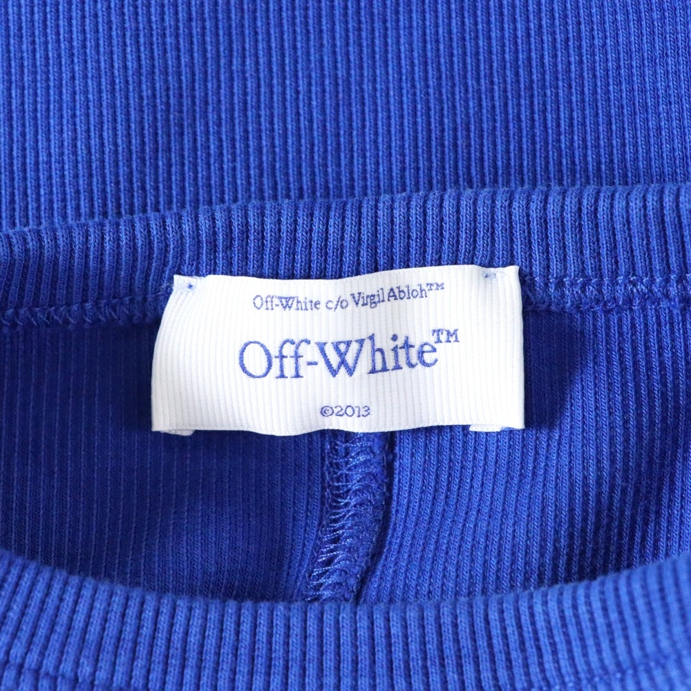 OFF-WHITE(オフホワイト) SLEEVELESS TOP WITH PRINT OWAD237F23JER001 スリーブレストップ ノースリーブ カットソー ブルー