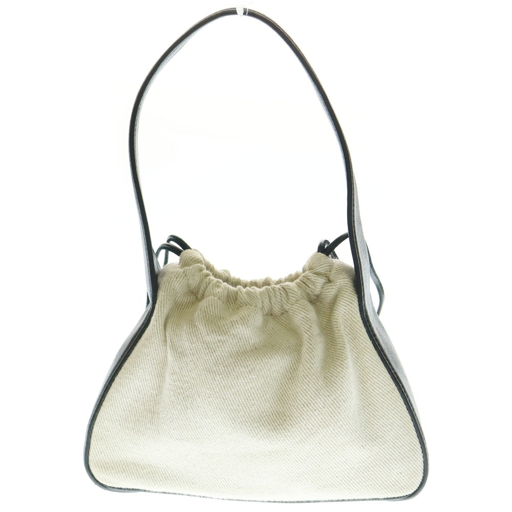 ALEXANDER WANG(アレキサンダーワン) キャンバス×レザー ハンドバッグ ベージュ/ブラック