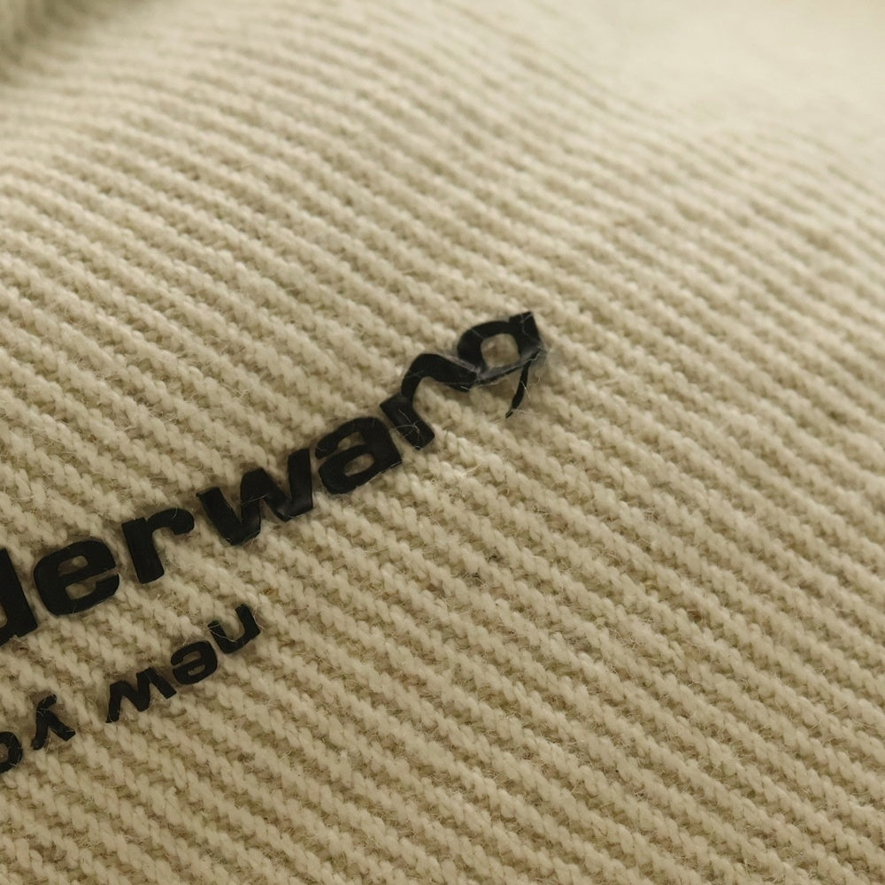 ALEXANDER WANG(アレキサンダーワン) キャンバス×レザー ハンドバッグ ベージュ/ブラック