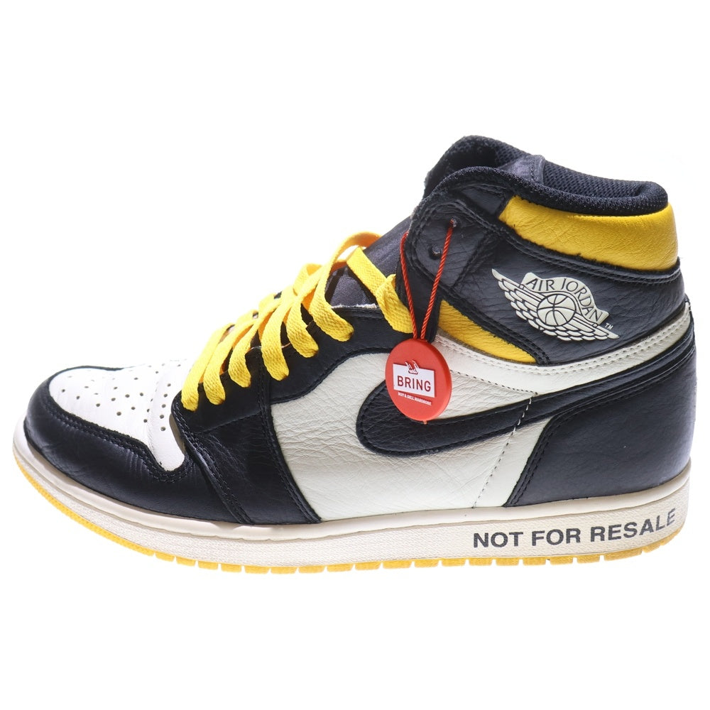 NIKE(ナイキ) AIR JORDAN 1 RETRO HIGH NOT FOR RESALE Varsity Maize エアジョーダンワンレトロ ノットフォーリセール ハイカットスニーカー US10.5/28.5cm 861428-107