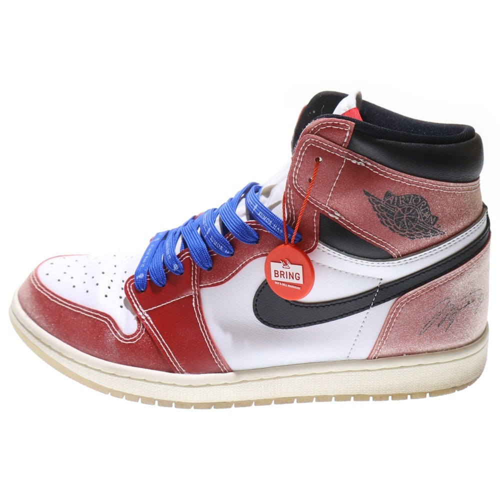 NIKE(ナイキ) ×Trophy Room AIR JORDAN1 RETRO HIGH OG SP DA2728-100 トロフィールーム エアジョーダン1 ハイカットスニーカー ホワイト/レッド/ブラック US11/29.0cm