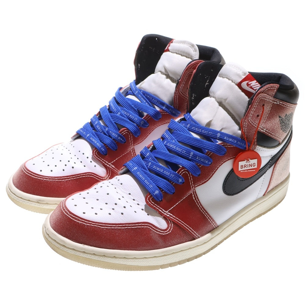 NIKE(ナイキ) ×Trophy Room AIR JORDAN1 RETRO HIGH OG SP DA2728-100 トロフィールーム エアジョーダン1 ハイカットスニーカー ホワイト/レッド/ブラック US11/29.0cm
