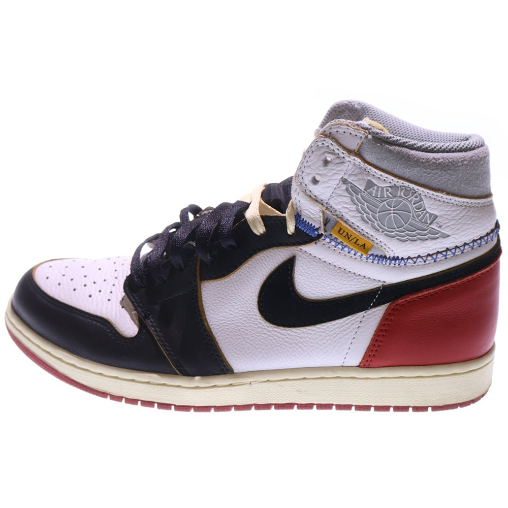 NIKE(ナイキ) ×UNION AIR JORDAN 1 RETRO HI NRG BV1300-106 ユニオン エアジョーダン1 レトロ ハイカットスニーカー ホワイト/レッド US10.5/28.5cm