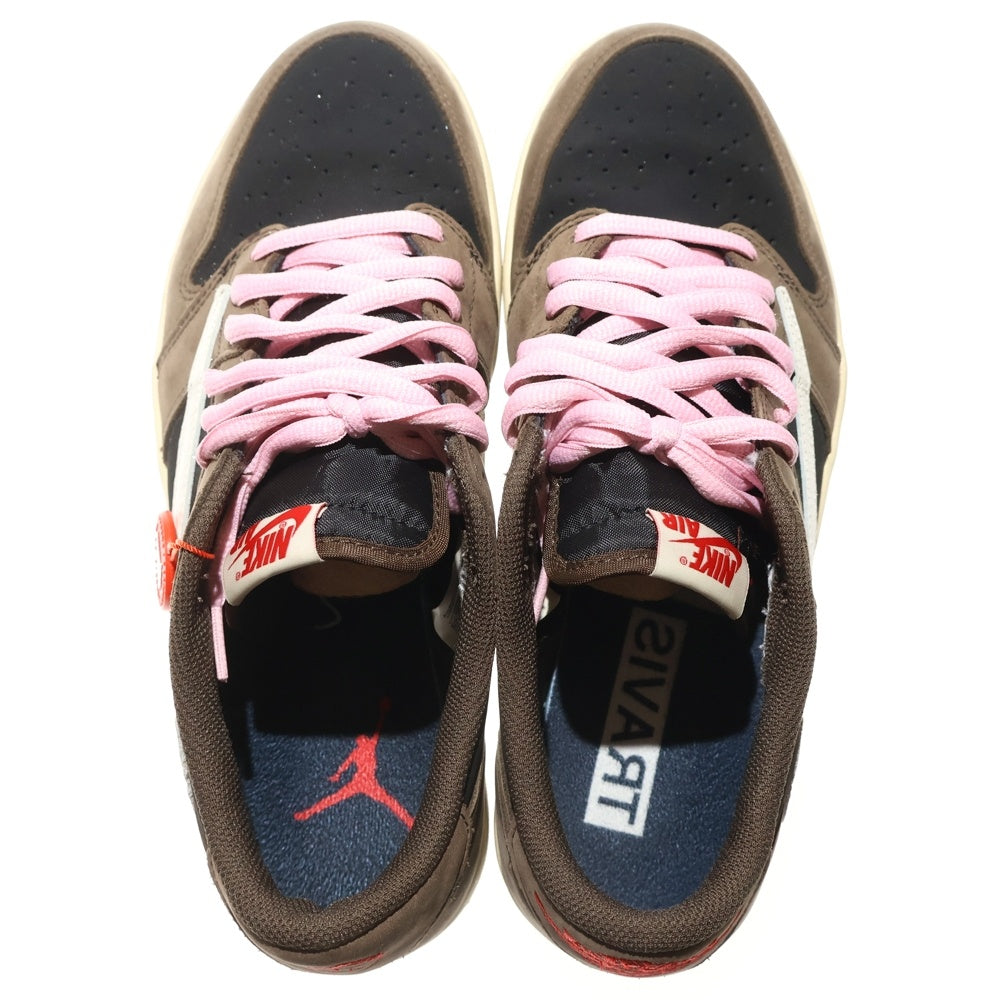 NIKE(ナイキ) ×TRAVIS SCOTT AIR JORDAN 1 LOW OG SP-T CQ4277-001 トラヴィススコット エアジョーダン1 ローカットスニーカー ブラウン US10.5/28.5cm