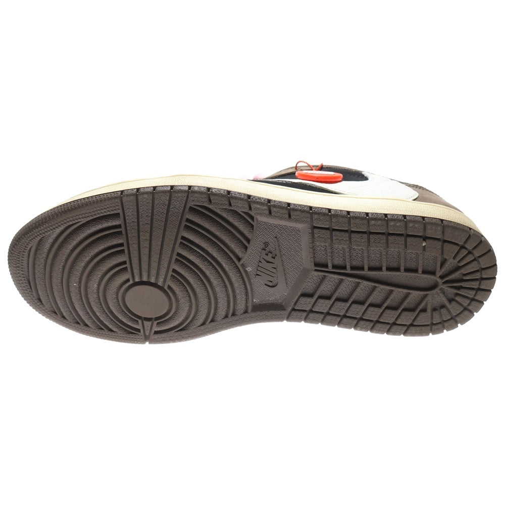 NIKE(ナイキ) ×TRAVIS SCOTT AIR JORDAN 1 LOW OG SP-T CQ4277-001 トラヴィススコット エアジョーダン1 ローカットスニーカー ブラウン US10.5/28.5cm