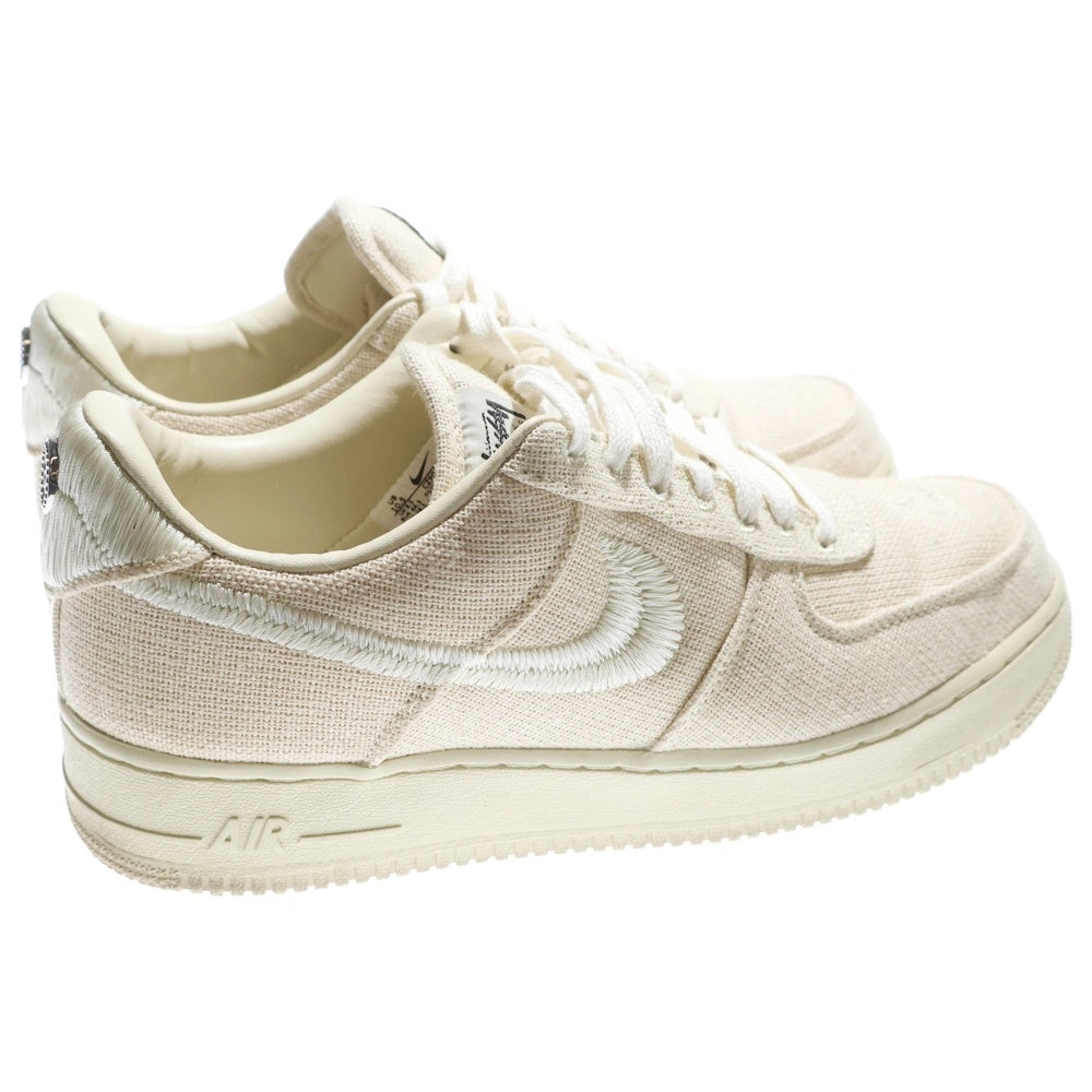 NIKE(ナイキ) ×STUSSY AIR FORCE 1 LOW FOSSIL STONE CZ9084-200 ステューシー エアフォース1 ロー フォッシルストーン ローカットスニーカー アイボリー US10.5/28.5cm