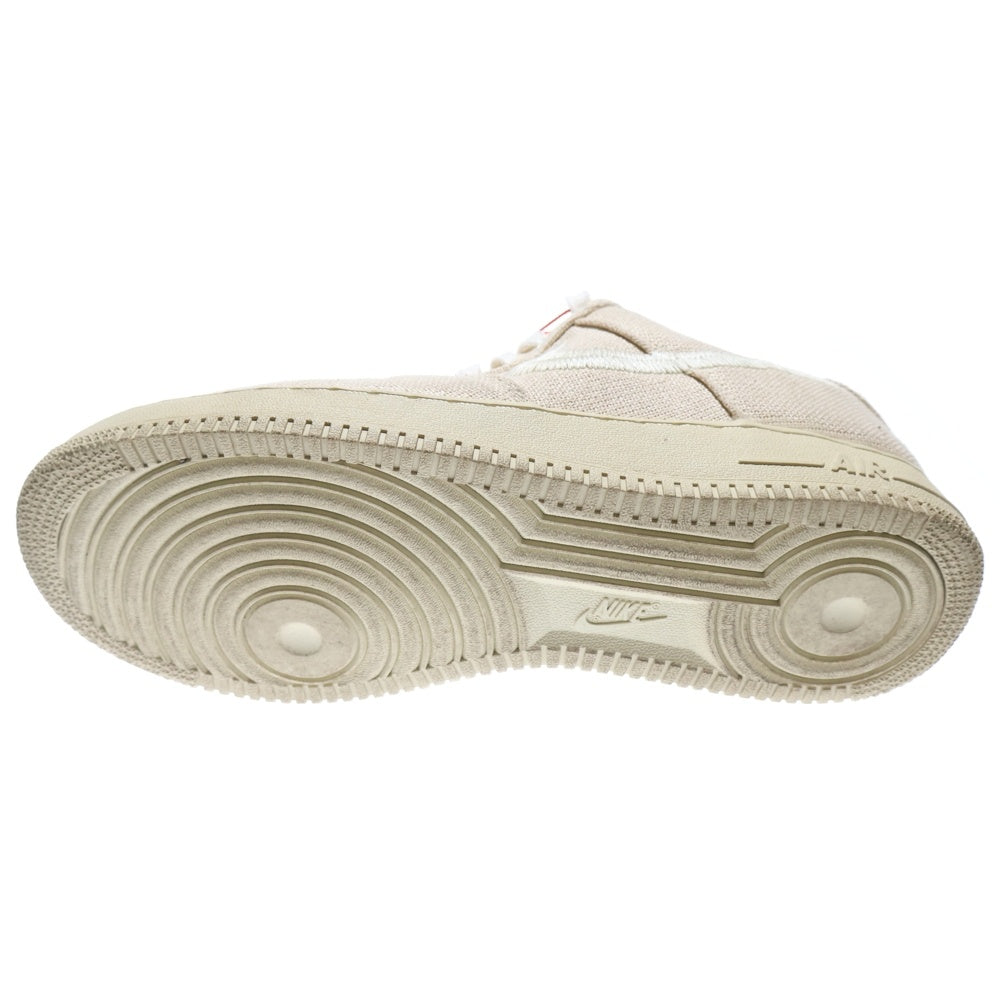 NIKE(ナイキ) ×STUSSY AIR FORCE 1 LOW FOSSIL STONE CZ9084-200 ステューシー エアフォース1 ロー フォッシルストーン ローカットスニーカー アイボリー US10.5/28.5cm