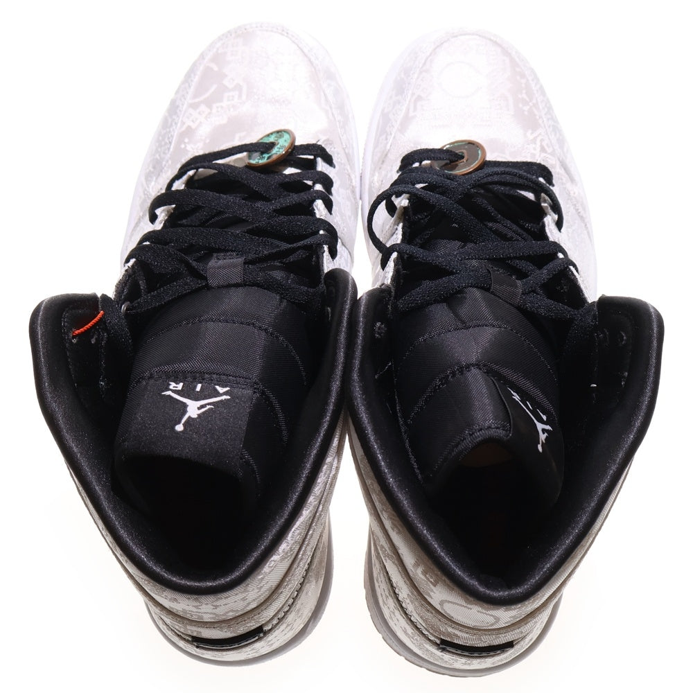 NIKE(ナイキ) ×CLOT AIR JORDAN 1 MID SE FEARLESS GC CU2804-100 ×クロット エアジョーダン1 ミッド フィアレス スニーカー ホワイト US10.5/28.5cm