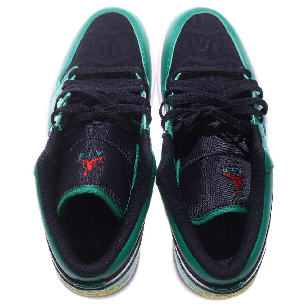 NIKE(ナイキ) GS AIR JORDAN 1 LOW SE Malachite DQ8422-300 ウィメンズ エアジョーダン 1 マラカイト ローカットスニーカー ブラック/グリーン US10.5/28.5cm