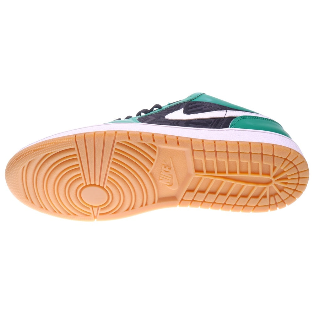 NIKE(ナイキ) GS AIR JORDAN 1 LOW SE Malachite DQ8422-300 ウィメンズ エアジョーダン 1 マラカイト ローカットスニーカー ブラック/グリーン US10.5/28.5cm
