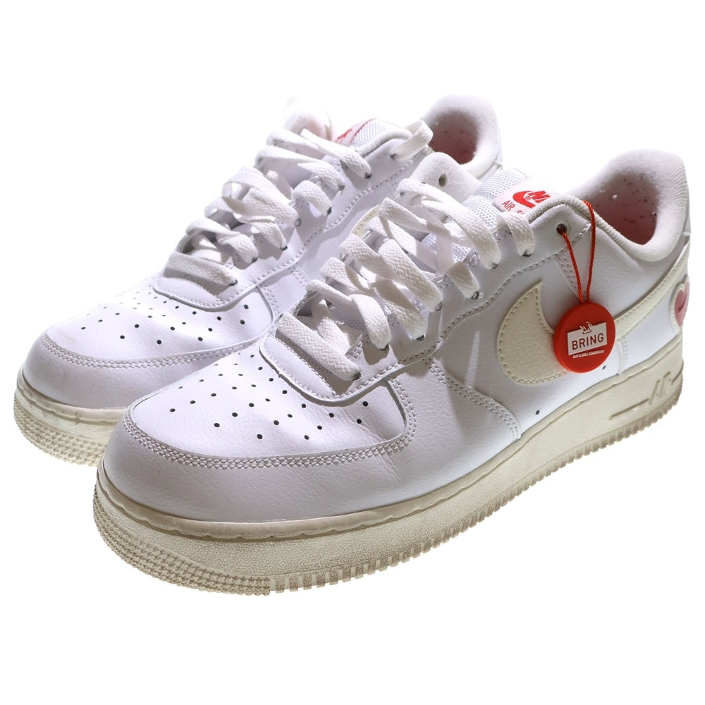 NIKE(ナイキ) AIR FORCE 1 VALENTINES DAY DD7117‐100 エアフォース1 バレンタイン ローカットスニーカー US10.5/28.5cm ホワイト