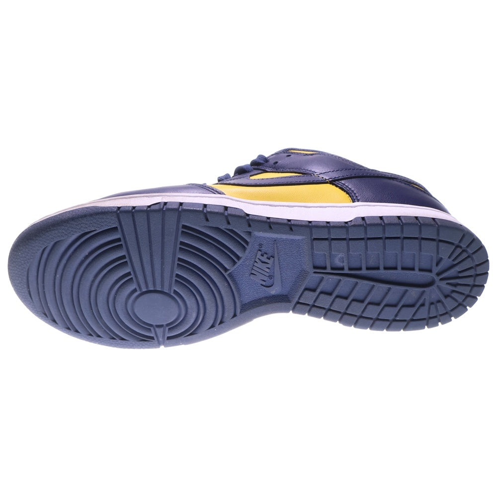NIKE(ナイキ) DUNK LOW MICHIGAN DD1391-700 ダンク ミシガン ローカットスニーカー シューズ ネイビー/イエロー US10.5/28.5cm