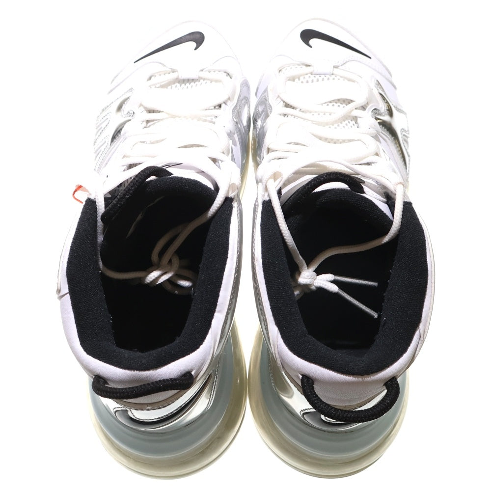 NIKE(ナイキ) AIR MORE UPTEMPO 720 CHROME BQ7668-100 エア モア アップテンポ720 クローム ハイカットスニーカー ホワイト/シルバー US10.5/28.5cm
