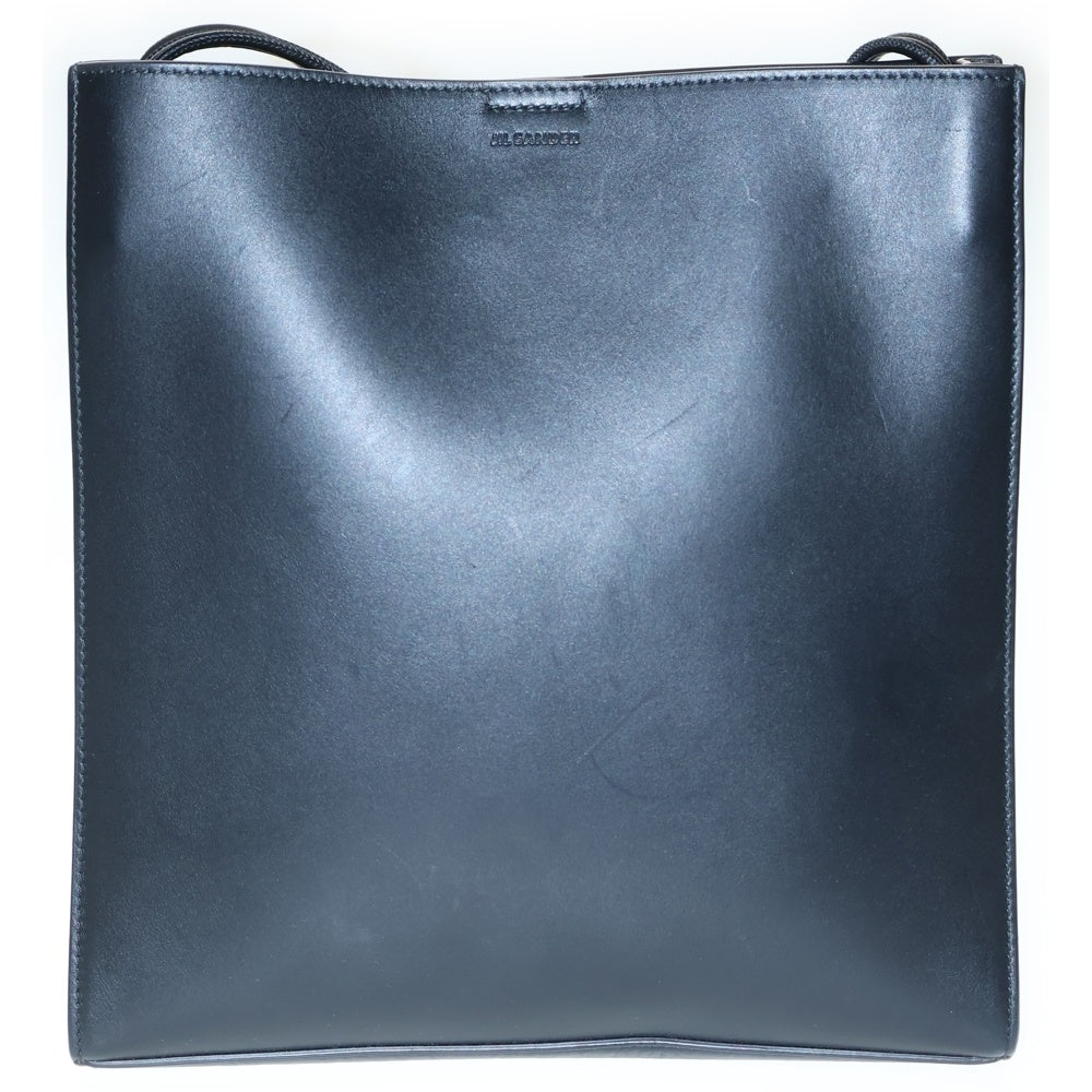 JIL SANDER(ジルサンダー) TANGLE タングルミディアム レザーショルダーバッグ ブラック