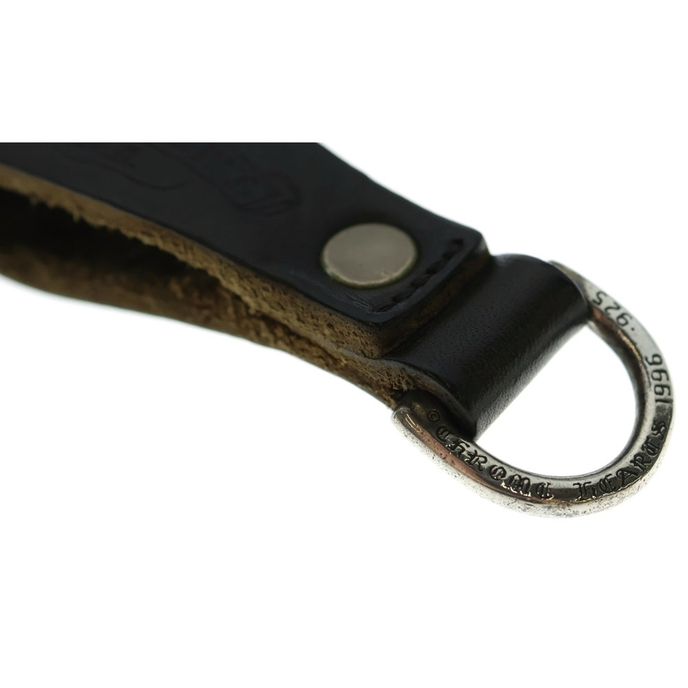 CHROME HEARTS(クロムハーツ) BELT LOOP D RING Dリング クロスボールベルトループ ブラック/シルバー BCA415