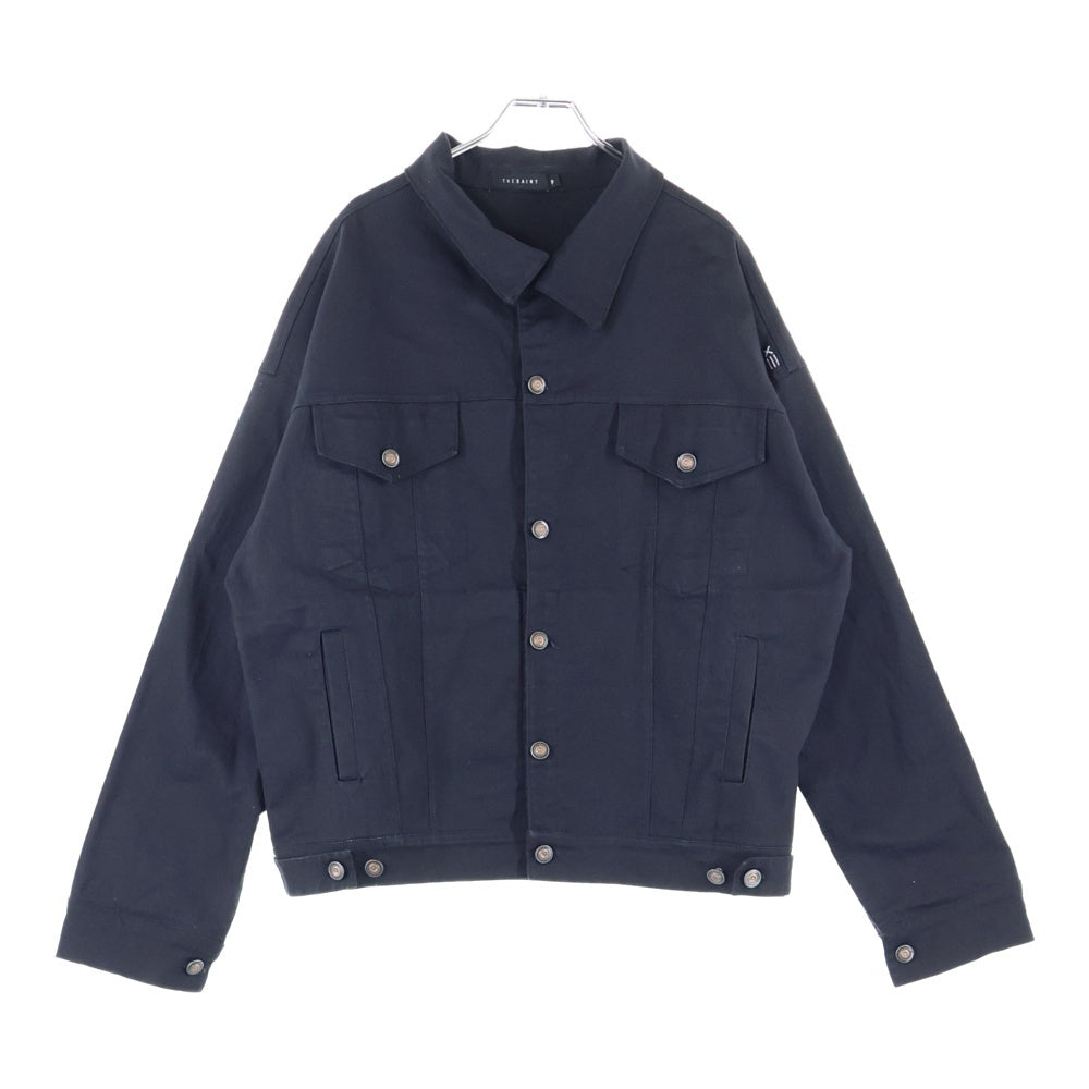 NO BRAND(ノーブランド) THE SAINT MAFIA CLUB バックプリント デニムジャケット