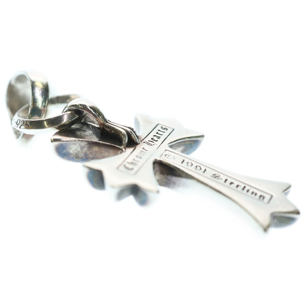 CHROME HEARTS(クロムハーツ) CH CRS SML W/BALE Wベイル スモールCHクロス ペンダントトップ シルバー BCA218