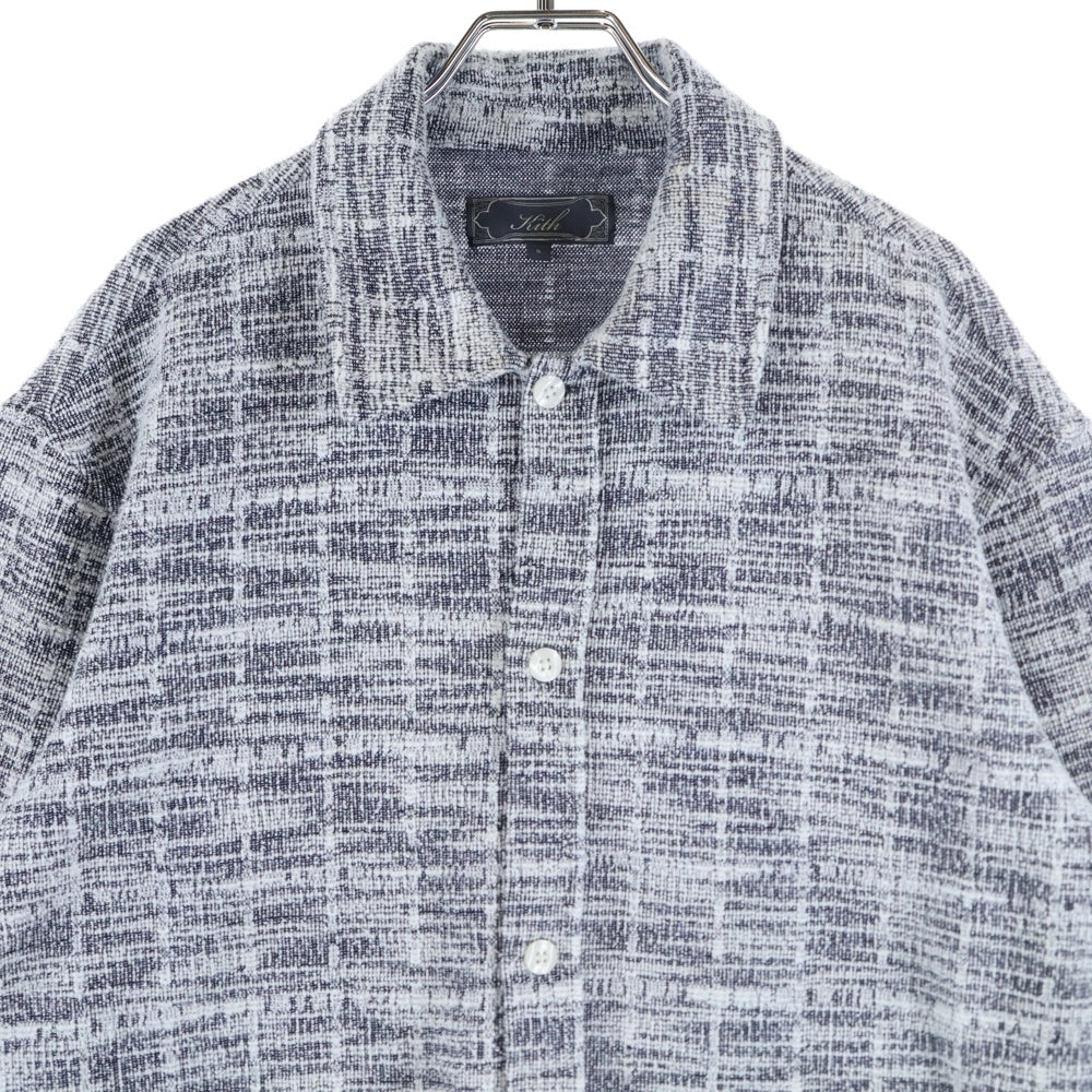 KITH(キス) long sleeve shirt 25-050-060-0000-2-0 ロングスリーブ 長袖シャツ ホワイト/ブラック