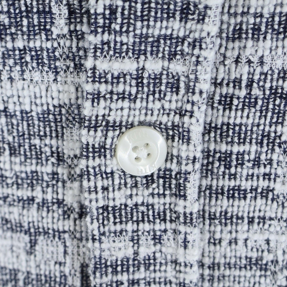 KITH(キス) long sleeve shirt 25-050-060-0000-2-0 ロングスリーブ 長袖シャツ ホワイト/ブラック