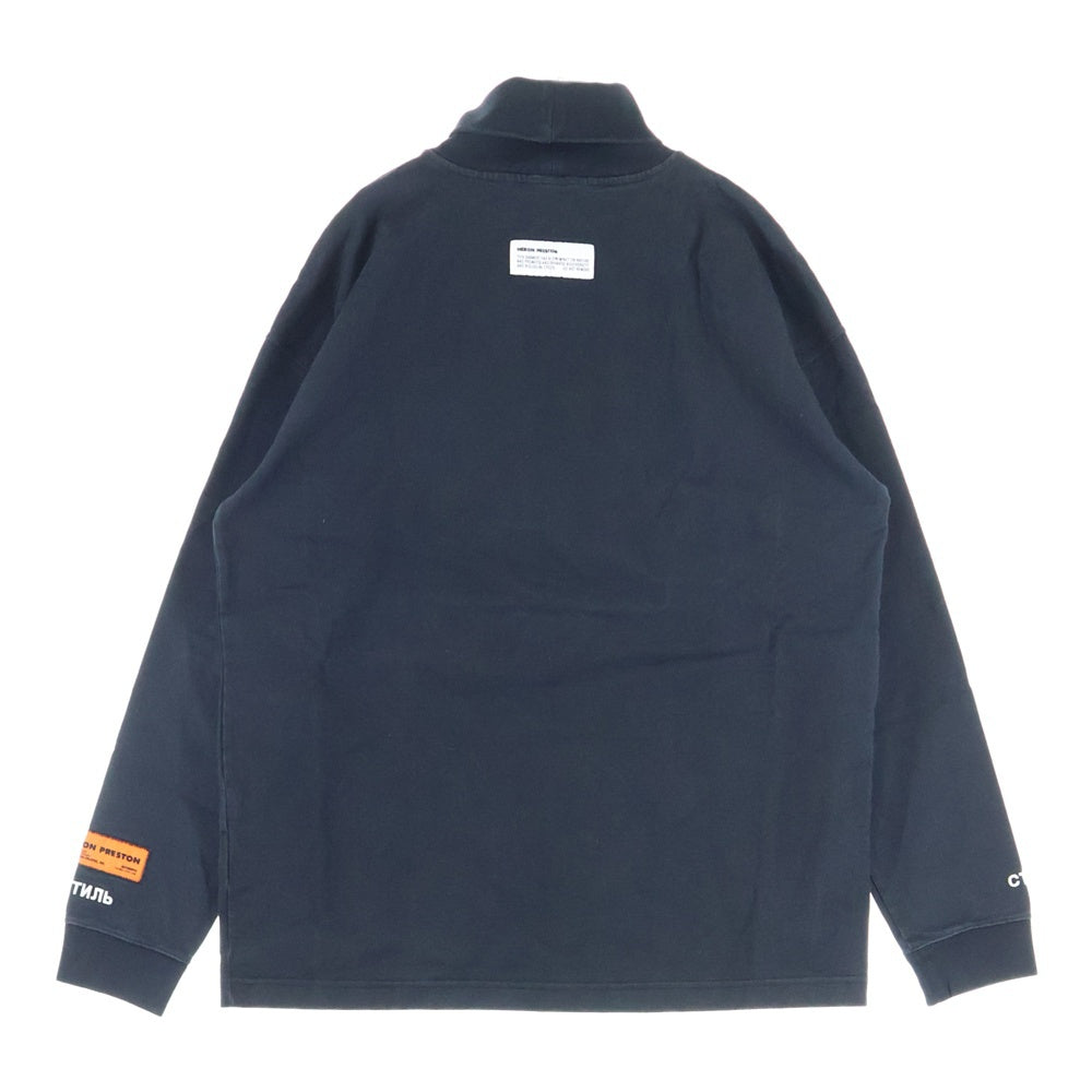 HERON PRESTON(ヘロンプレストン) 21AW LS ROLL NECK ロングスリーブ ロールネック タートルネック 長袖Tシャツ カットソー ブラック