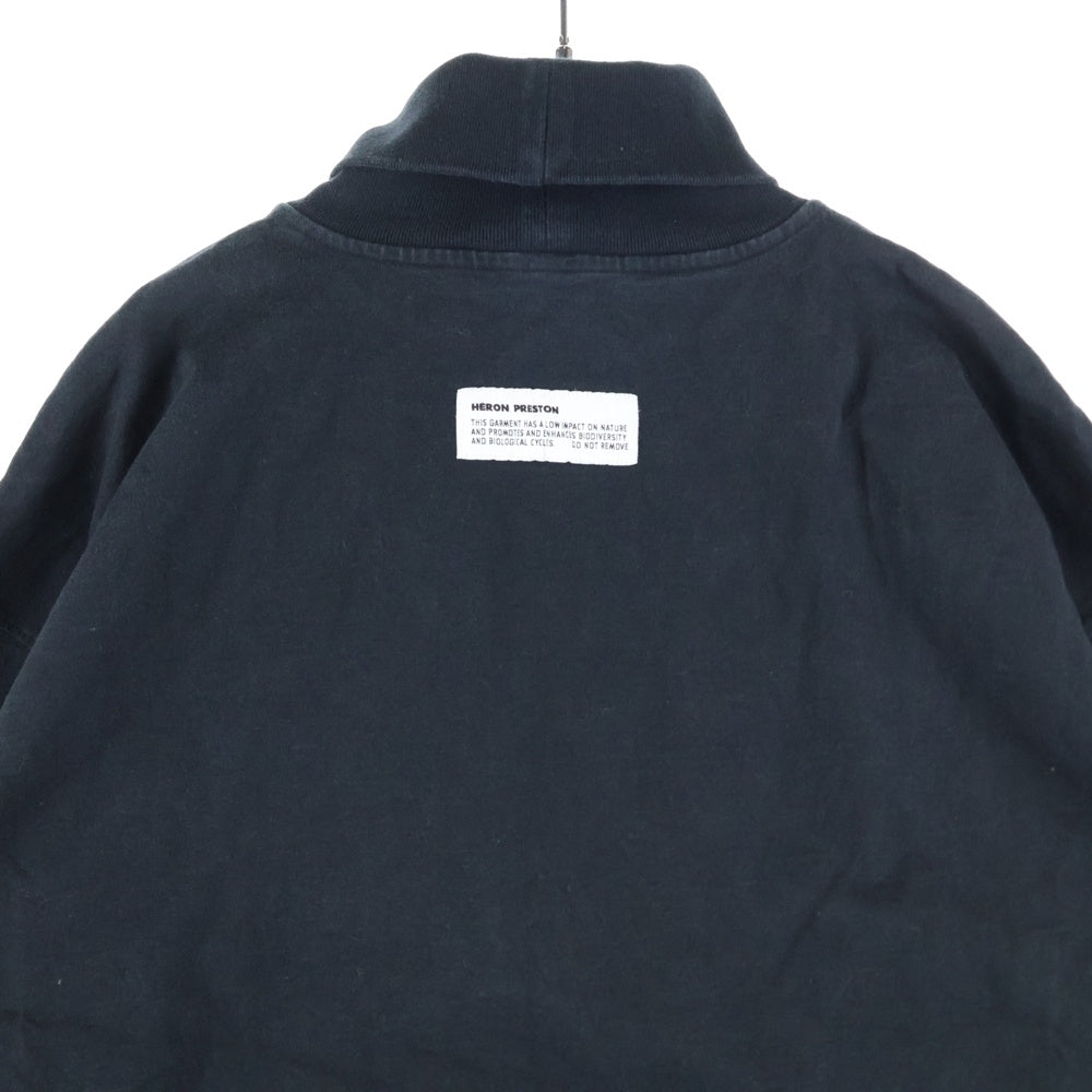 HERON PRESTON(ヘロンプレストン) 21AW LS ROLL NECK ロングスリーブ ロールネック タートルネック 長袖Tシャツ カットソー ブラック