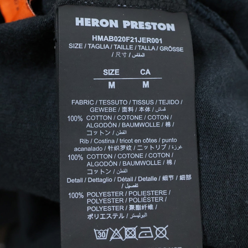 HERON PRESTON(ヘロンプレストン) 21AW LS ROLL NECK ロングスリーブ ロールネック タートルネック 長袖Tシャツ カットソー ブラック
