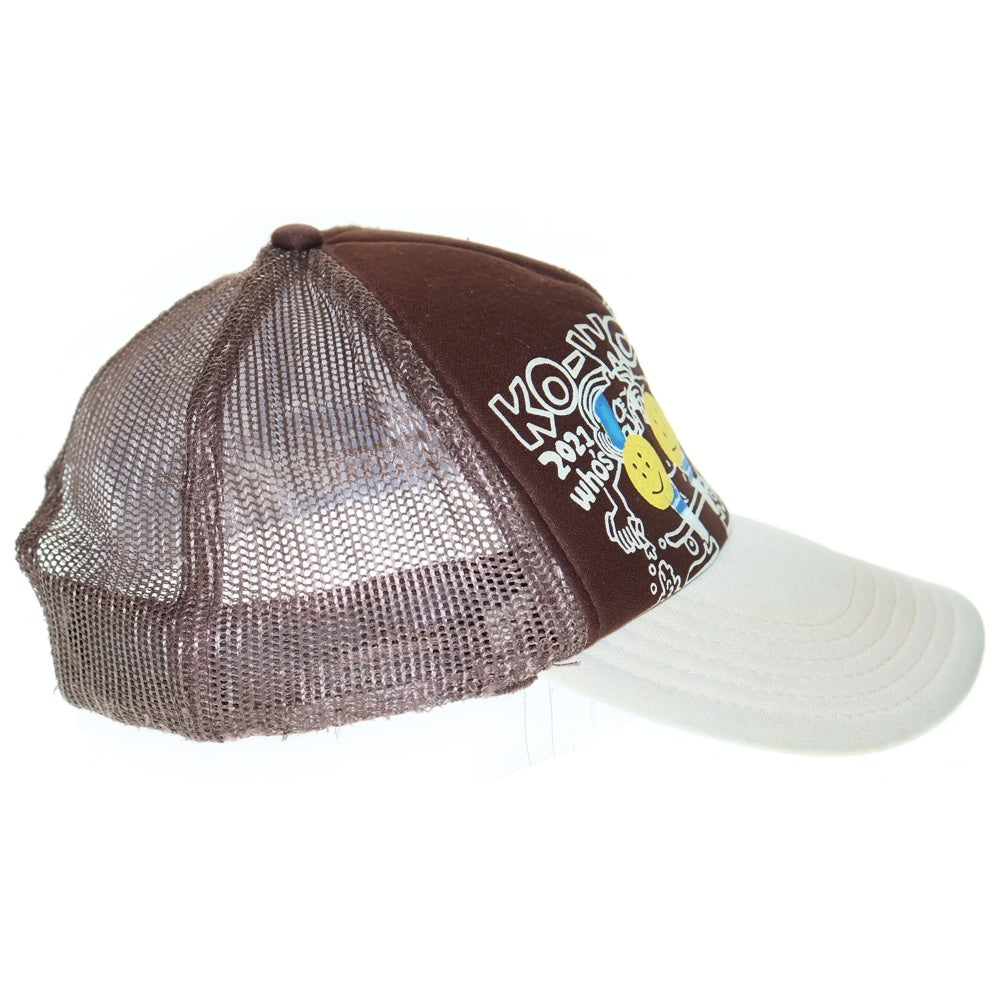 KAPITAL(キャピタル) KO-WORKERS who's the kneekid メッシュ トラック キャップ ブラウン