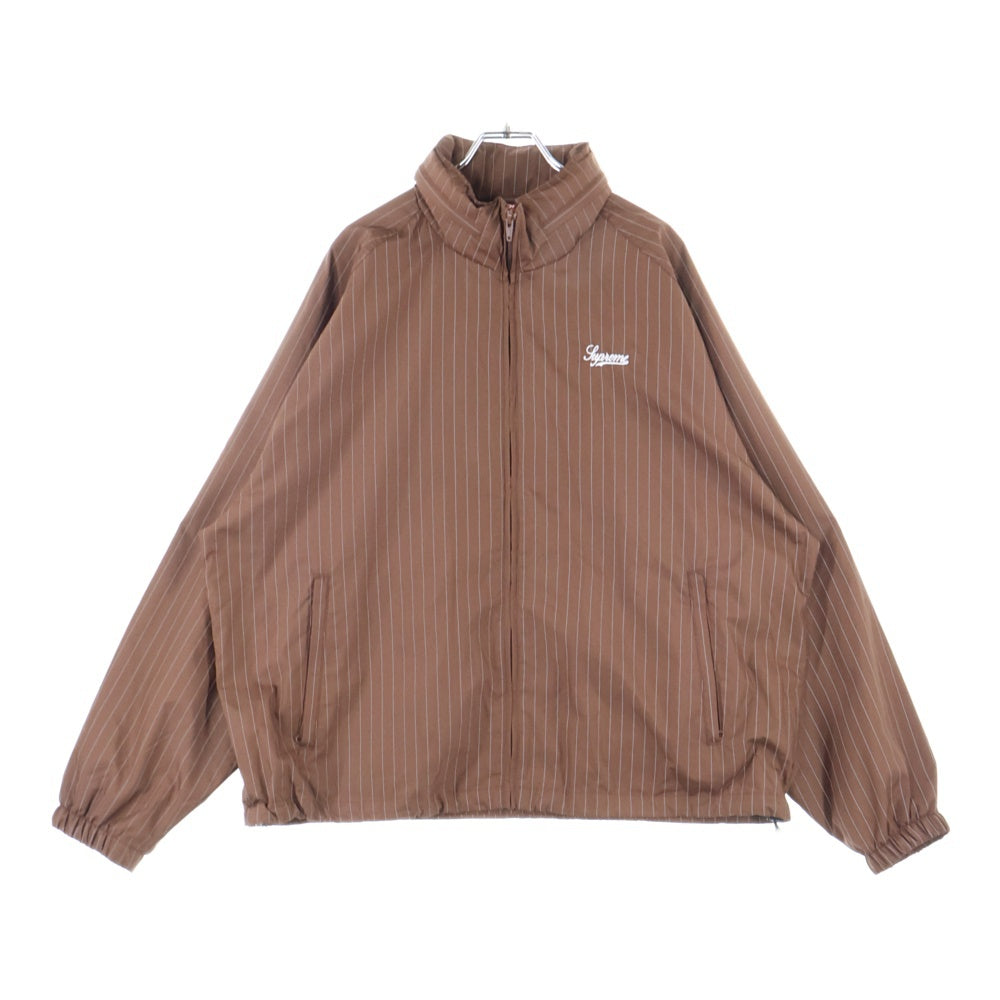 SUPREME(シュプリーム) 24AW Reflective Pinstripe Track Jacket リフレクティブ ストライプ トラックジャケット ブラウン