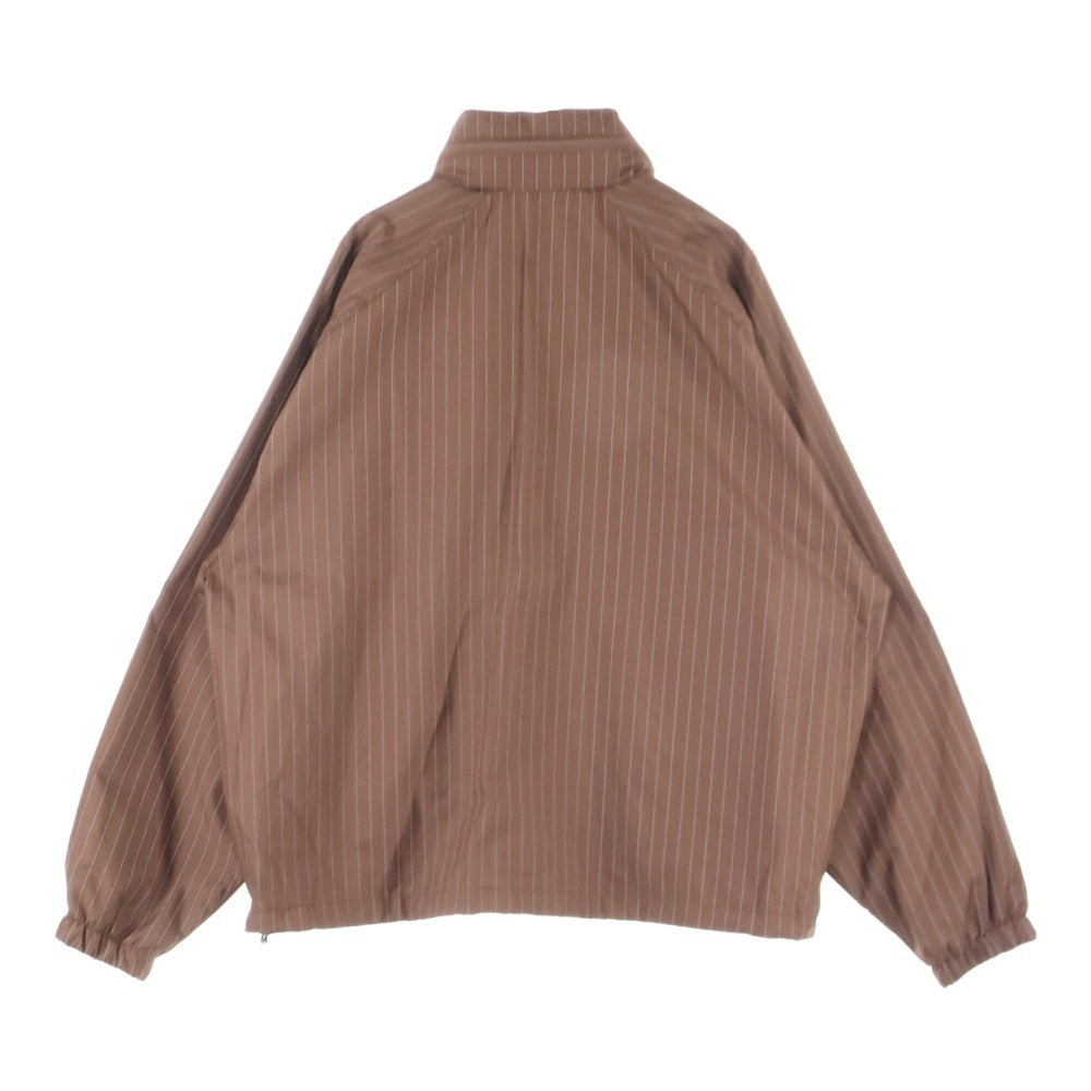 SUPREME(シュプリーム) 24AW Reflective Pinstripe Track Jacket リフレクティブ ストライプ トラックジャケット ブラウン