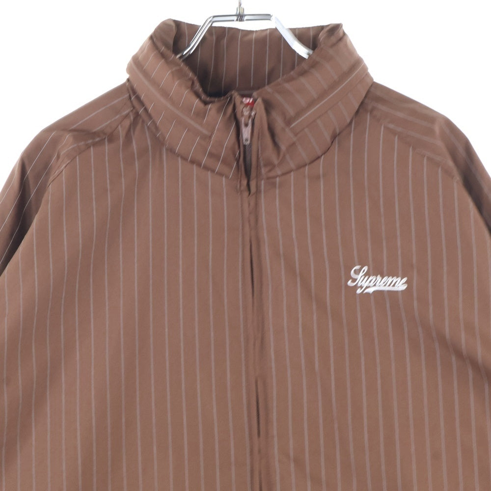 SUPREME(シュプリーム) 24AW Reflective Pinstripe Track Jacket リフレクティブ ストライプ トラックジャケット ブラウン