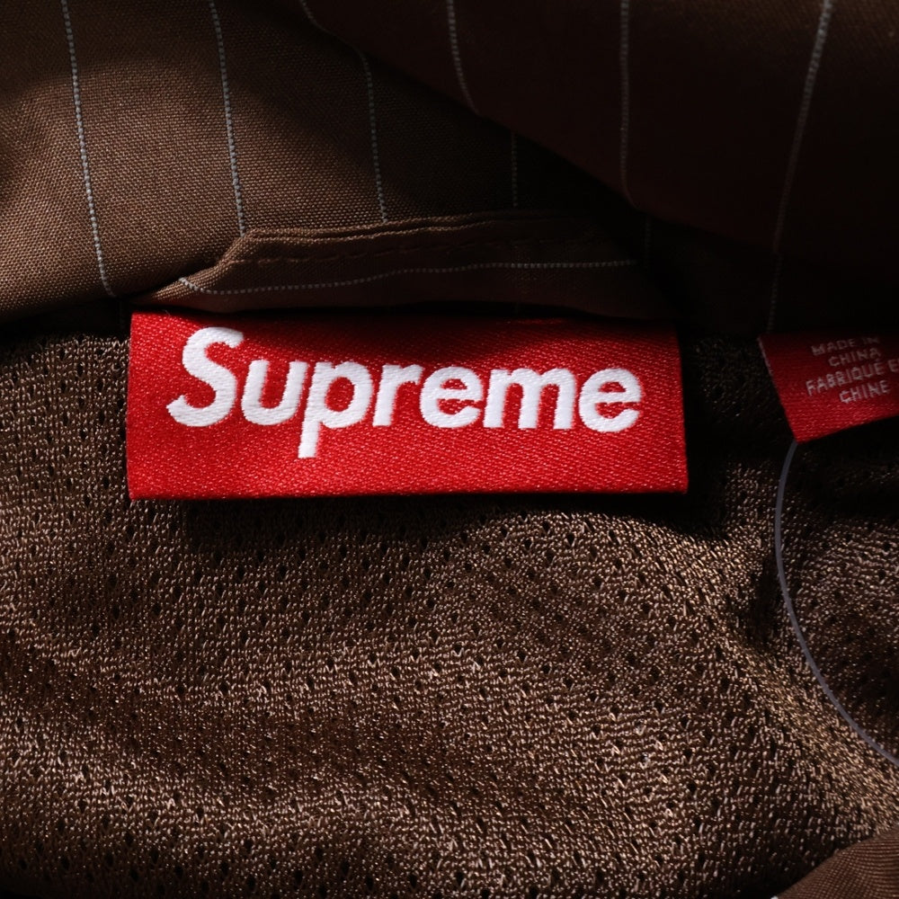 SUPREME(シュプリーム) 24AW Reflective Pinstripe Track Jacket リフレクティブ ストライプ トラックジャケット ブラウン