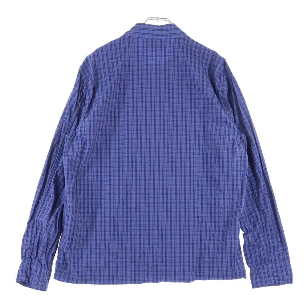 OUR LEGACY(アワーレガシー) BOX SHIRT ボックスチェックシャツ ネイビー M2252BK