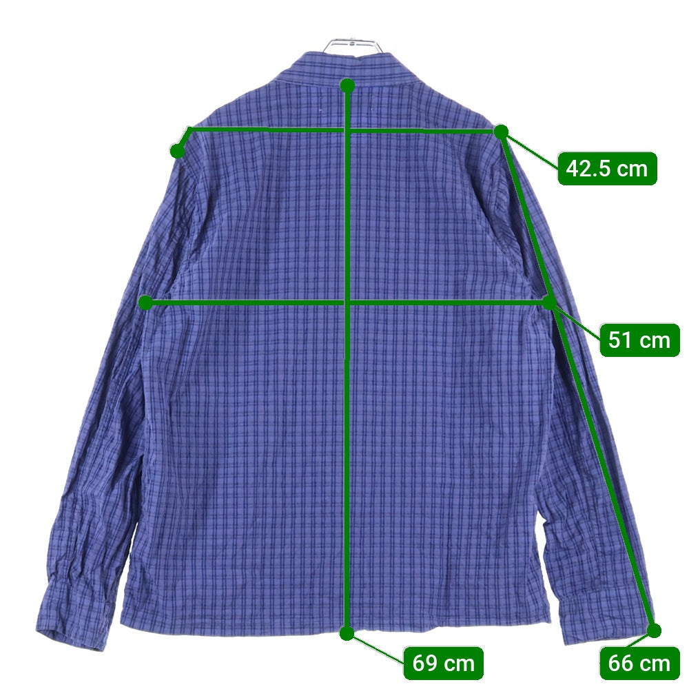 OUR LEGACY(アワーレガシー) BOX SHIRT ボックスチェックシャツ ネイビー M2252BK