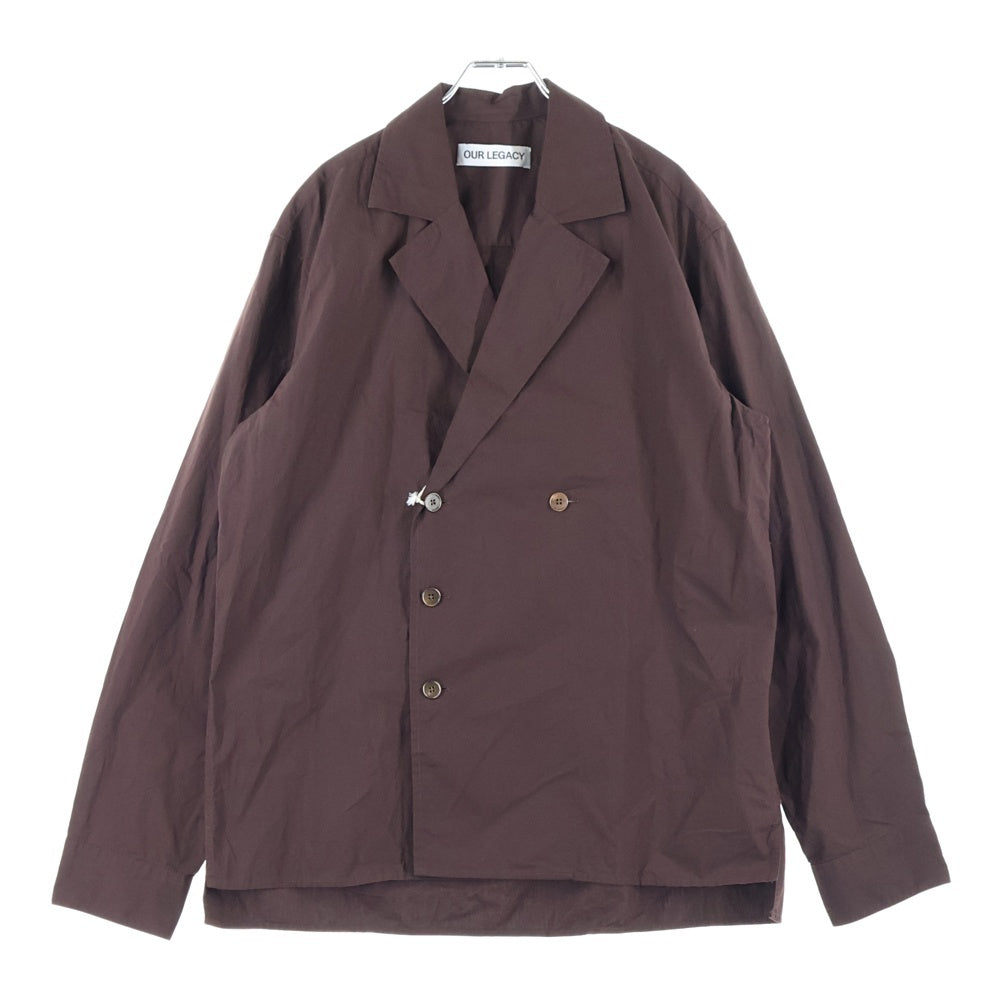 OUR LEGACY(アワーレガシー) DUO SHIRT Hefty Brown Coarse Poplin 長袖シャツ ブラウン M2252DH
