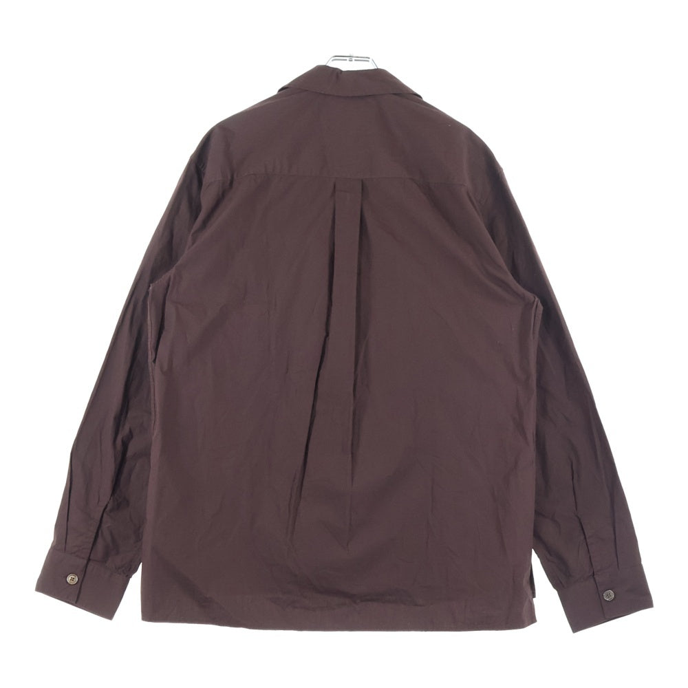 OUR LEGACY(アワーレガシー) DUO SHIRT Hefty Brown Coarse Poplin 長袖シャツ ブラウン M2252DH
