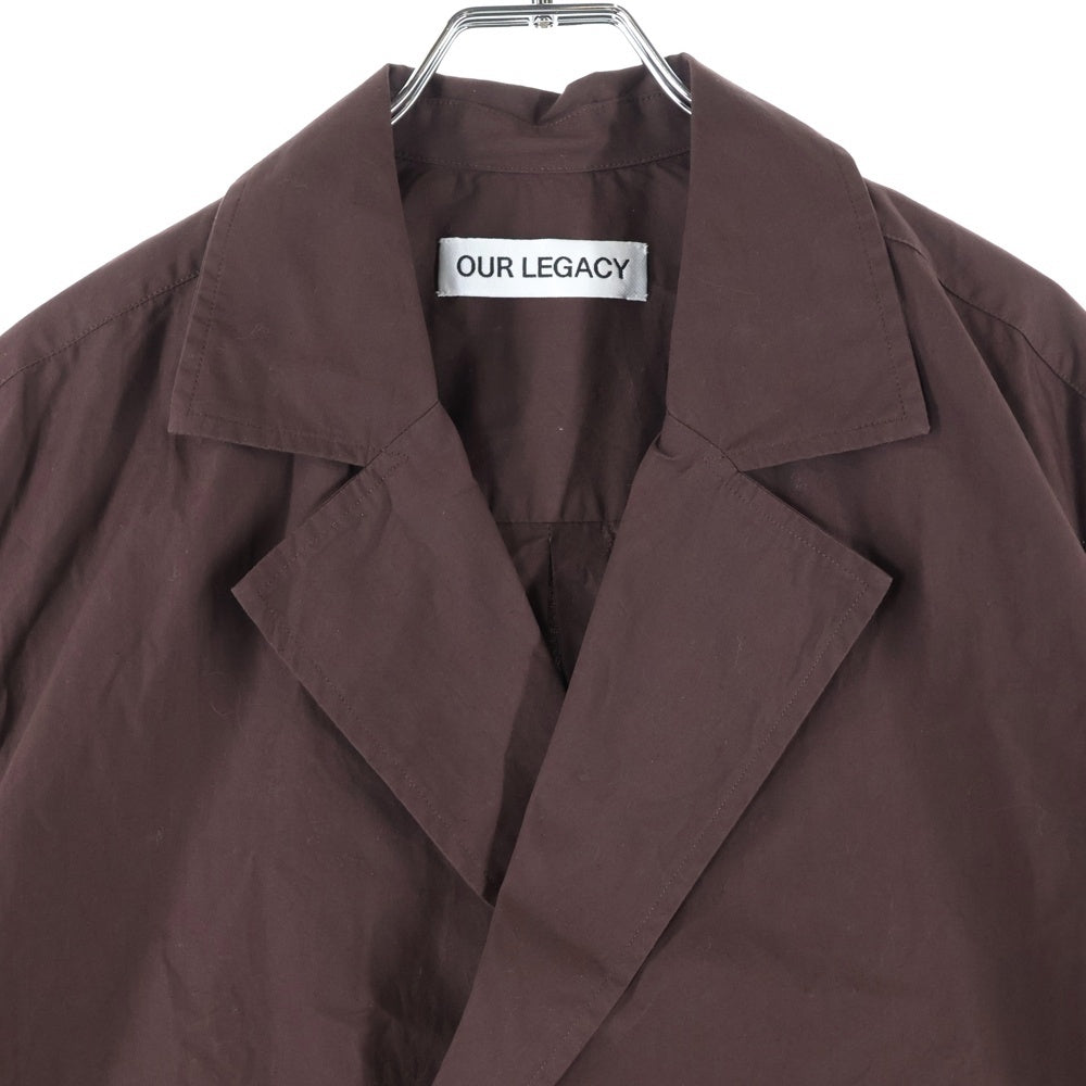 OUR LEGACY(アワーレガシー) DUO SHIRT Hefty Brown Coarse Poplin 長袖シャツ ブラウン M2252DH