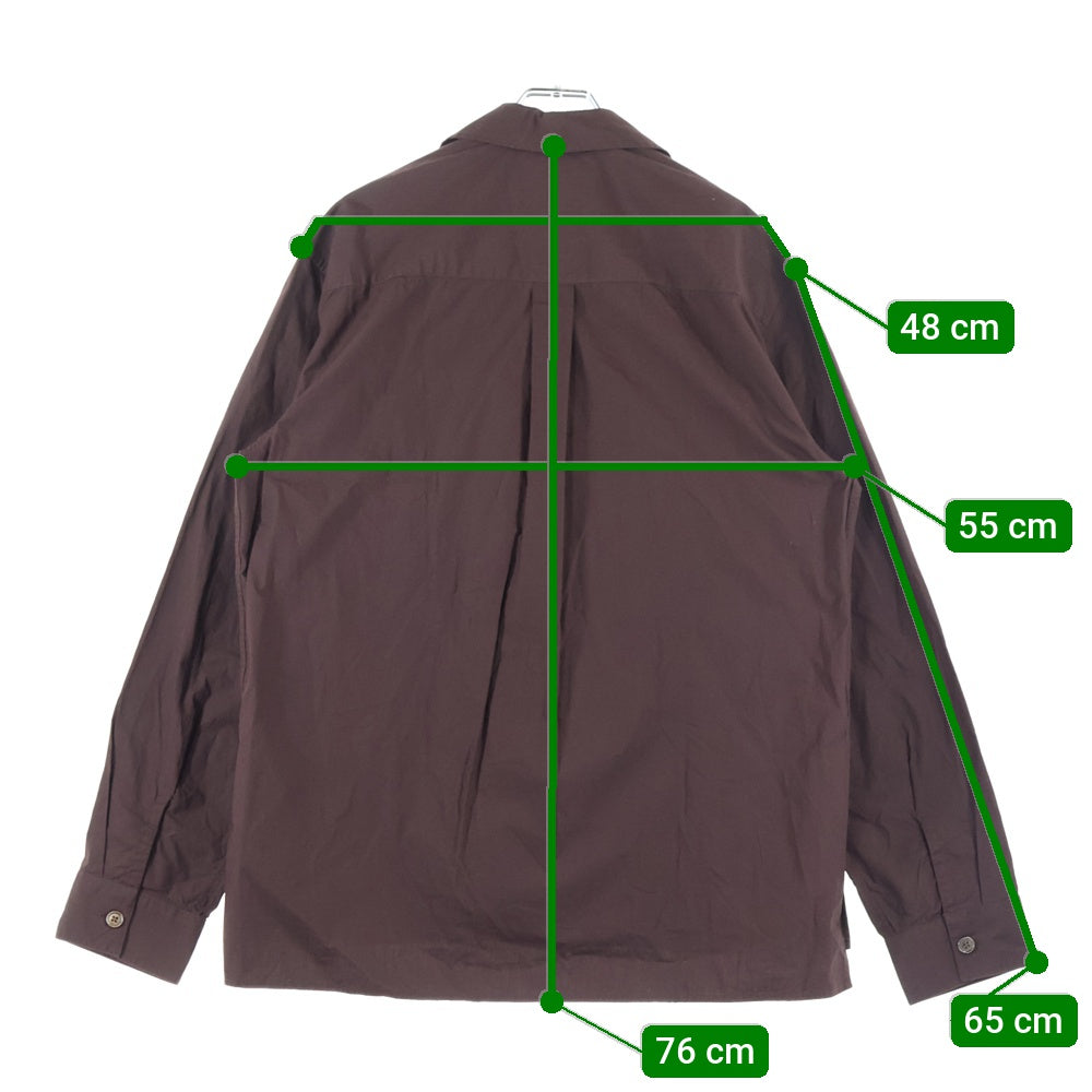 OUR LEGACY(アワーレガシー) DUO SHIRT Hefty Brown Coarse Poplin 長袖シャツ ブラウン M2252DH