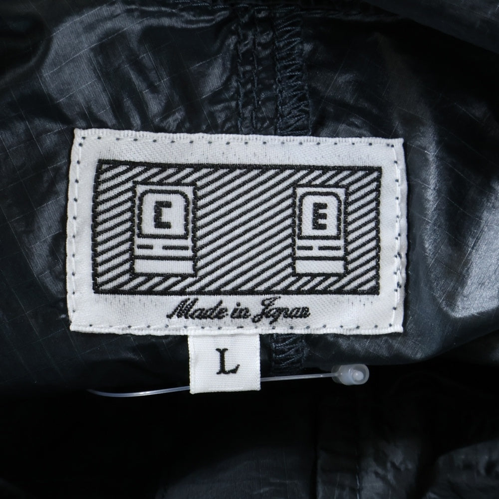 C.E(シーイー) LIGHT RIP STOP NYLON BDU リップストップ ジップアップ ジャケット ブラック CES26JK22