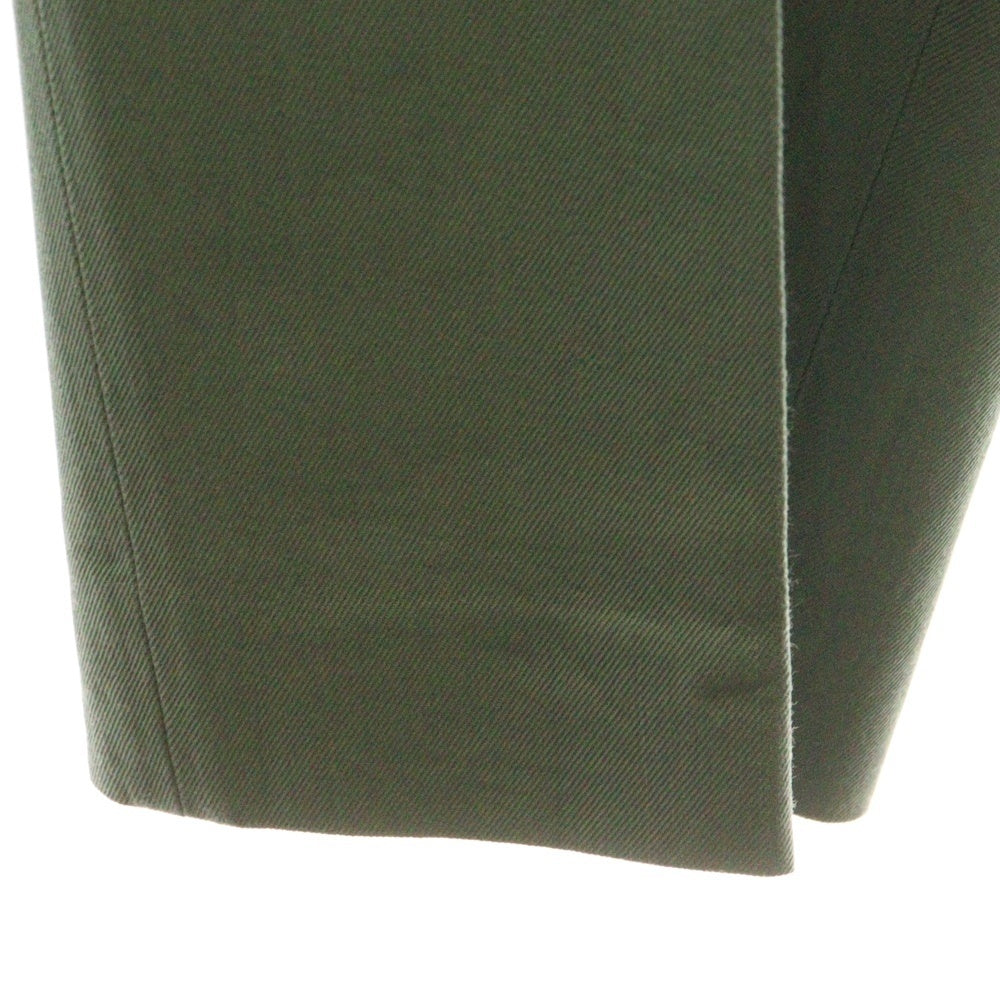 DRIES VAN NOTEN(ドリスヴァンノッテン) センタープレス スラックスパンツ ライトグリーン