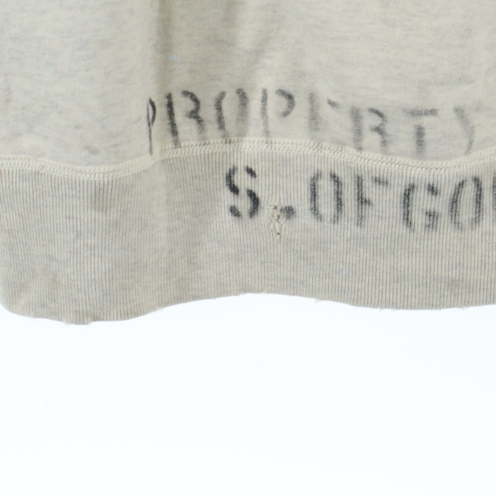 SAINT MICHAEL(セントマイケル) 21AW SWT_SH EVANGELION エヴァンゲリオン コットン スウェットトレーナー グレー SM-A21-0000-055