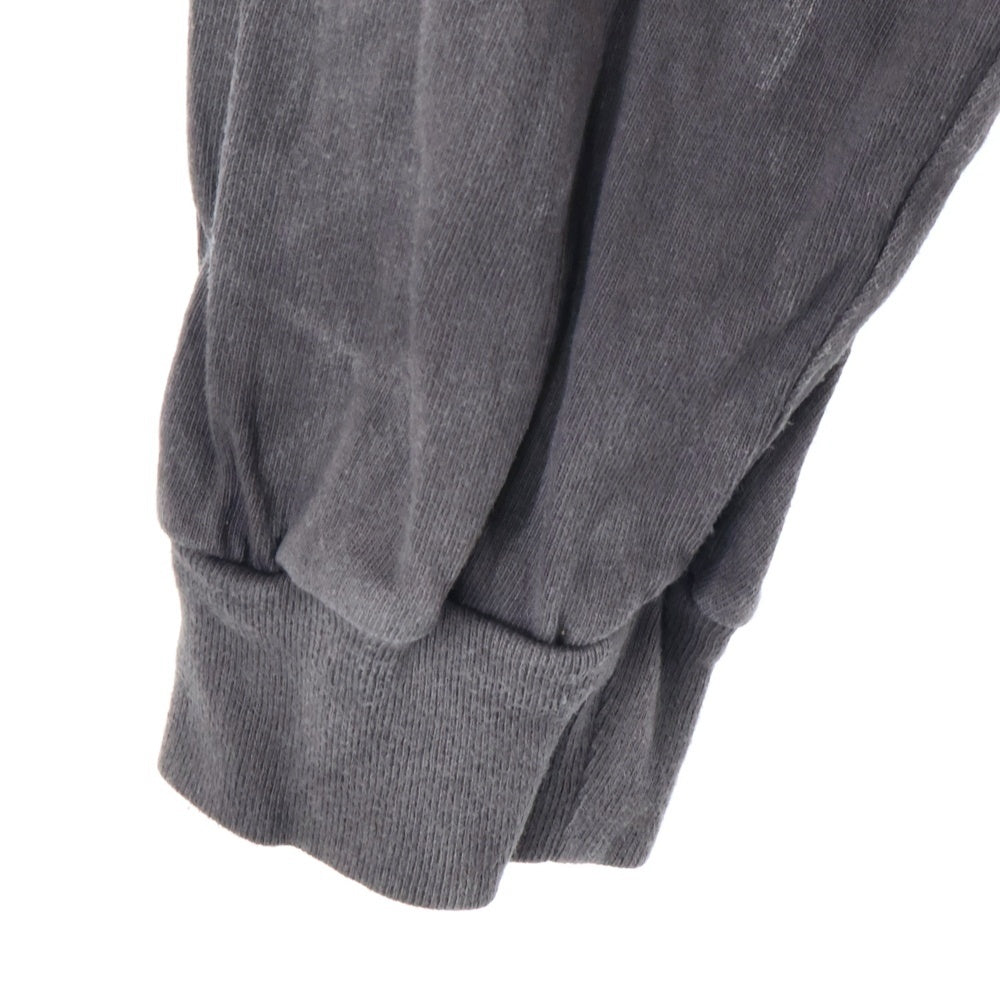 SAINT MICHAEL(セントマイケル) SMロゴプリントヴィンテージ加工 ロングスリーブ 長袖Tシャツ ブラック SM-A21-0000-022